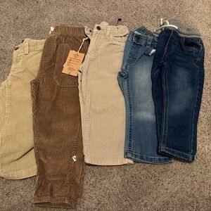 Kids Corduroy and Denim Pants Set
